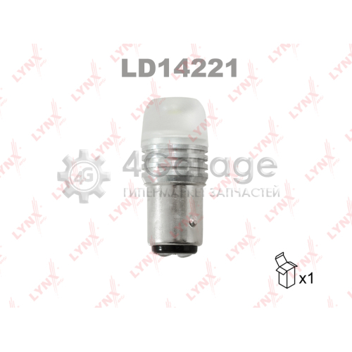 Лампа светодиодная LED P21/5W S25 12V BAY15d SMDx1 12000K LYNXauto LD14221 в Нижнем Новгороде