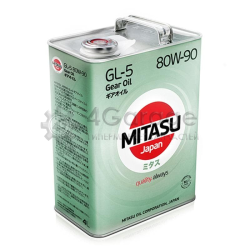Масло трансмиссионное MITASU GEAR OIL GL-5 80W-90 4 л MITASU MJ4314 в Москве
