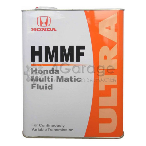 HONDA 0826099904 OE HONDA МАСЛО ТРАНСМИССИОННОЕ ULTRA MULTI MATIC FLUID HMMF (4L)\ для системы CVT HONDA