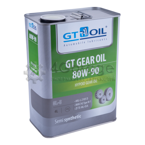Трансмиссионное масло GT OIL 80W90 4л 8809059407837 GT OIL 8809059407837 в Москве