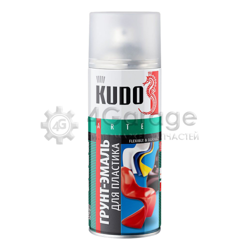 KUDO KU6003 Краска спрей для пластика белаяKUDO (520мл)