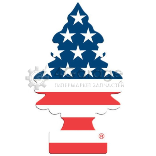 LITTLE TREES U1P10945RUSS Освежитель воздуха Car-Freshner Little Trees Американский флаг, U1P-10945-RUSS, разноцветн в Красноярске