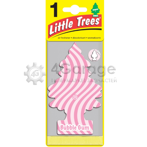 Ароматизатор подвесной LITTLE TREES Бабл гам, елочка U1P-10348-RUSS LITTLE TREES U1P10348RUSS в Москве
