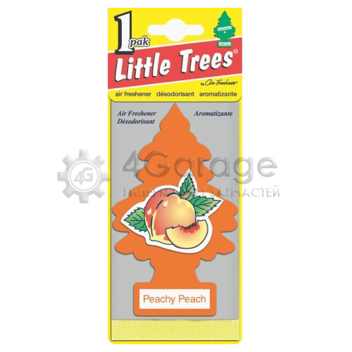 LITTLE TREES U1P10319RUSS Ароматизатор подвесной LITTLE TREES Персик, елочка U1P10319RUSS в Красноярске