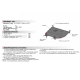 Защита картера и КПП АвтоБроня для Peugeot 307 2001-2008, st 1.8mm, 111.04304.1 АВТОБРОНЯ 111043041 в Ростове-на-Дону