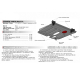 Защита картера и КПП АвтоБроня Toyota Ractis FWD 2005-2010/Yaris II 2005-2009, 111.05707.1 АВТОБРОНЯ 111057071 в Нижнем Новгороде