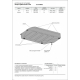 Защита картера и КПП АвтоБроня Hyundai Verna II 2006-2010/Kia Rio 2005-2011, 111.02805.2 АВТОБРОНЯ 111028052 в Москве