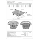 Защита картера и КПП АвтоБроня для BYD F3 I 2005-2014/Toyota Allex I FWD 2002-2006/Corolla АВТОБРОНЯ 111095311 в Нижнем Новгороде
