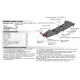 Защита КПП АвтоБроня для Suzuki Grand Vitara III 2005-2015, st 1.8mm, 111.05502.3 АВТОБРОНЯ 111055023 в Нижнем Новгороде
