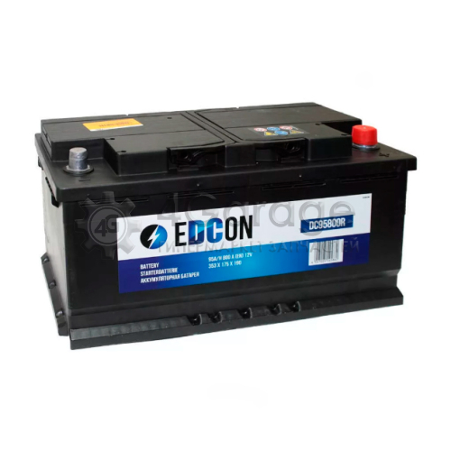 Аккумуляторная батарея 19.5/17.9 Евро 95ah 800a 353/175/190 EDCON DC95800R EDCON DC95800R в Ростове-на-Дону