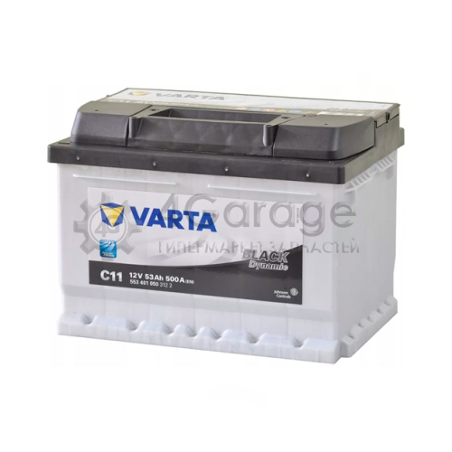 Аккумуляторная Батарея Black Dynamic [12v 53ah 500a B13] Varta VARTA 553401050 в Нижнем Новгороде