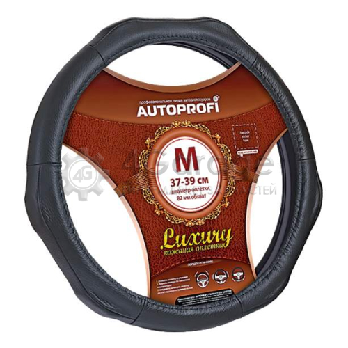 AUTOPROFI AP1020BKXL Оплетка на руль Autoprofi Luxury Xl AP-1020 BK (XL)