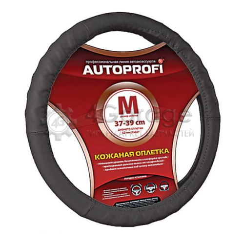 AUTOPROFI AP300BKL Оплетка на руль Autoprofi AP-300 BK (L)