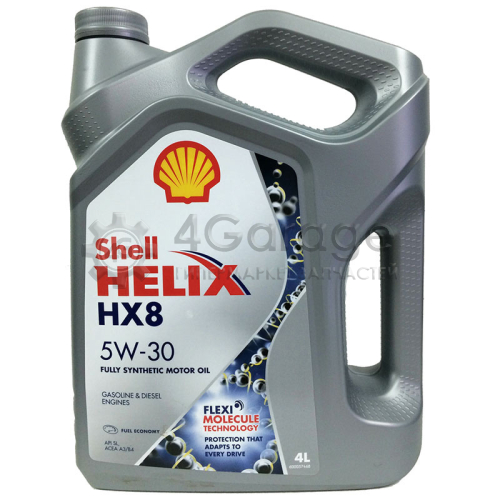 SHELL 550040542 Моторное масло Shell Helix HX8 Syn 5W 30 4л