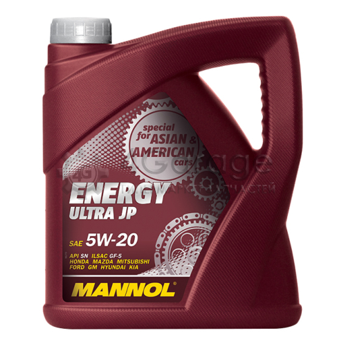 Моторное масло Mannol Ehergy Ultra JP 5W 20 4л MANNOL 4001 в Москве