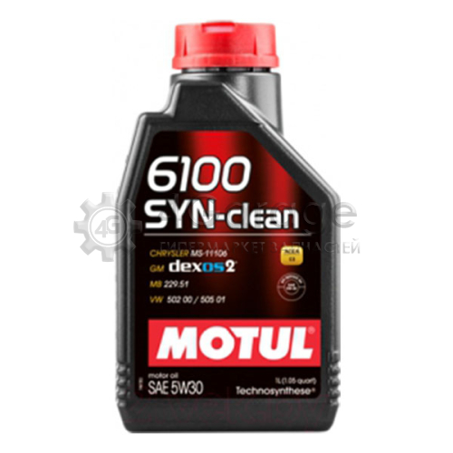 MOTUL 107947 Моторное масло Motul 6100 SYN clean 5W 30 1л