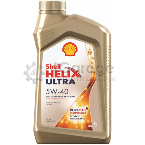 SHELL 550051592 Моторное масло Shell Helix Ultra Sn 5w40 Синтетическое 1 Л 550051592