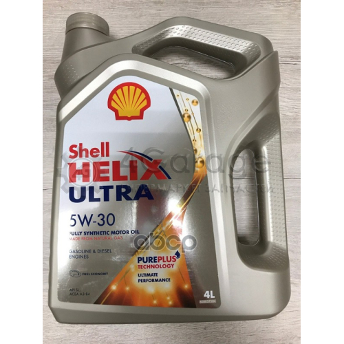 SHELL 550046387 Моторное масло Shell Helix Ultra 5W 30 4 л синтетическое