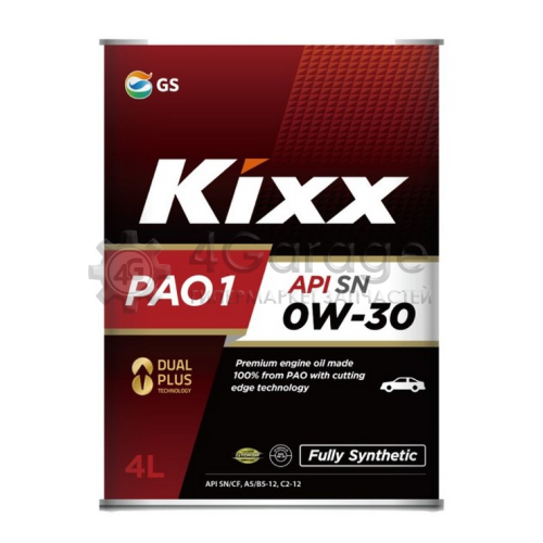 KIXX L208144TE1 Моторное масло Kixx PAO 1 0W-30 4л