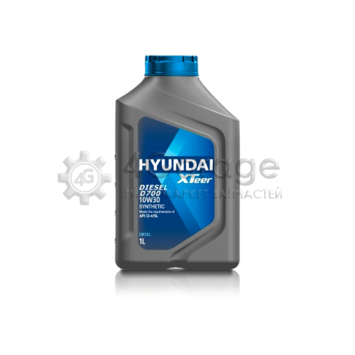 KIA/HYUNDAI 1011014 Моторное масло HYUNDAI XTeer Diesel D700 10w30 Api Ci 4/Sl Synthetic 1l в Красноярске