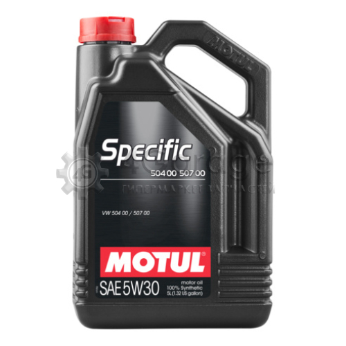 MOTUL 106375 Моторное масло Motul Specific 504 00 / 507 00 5w 30 5л