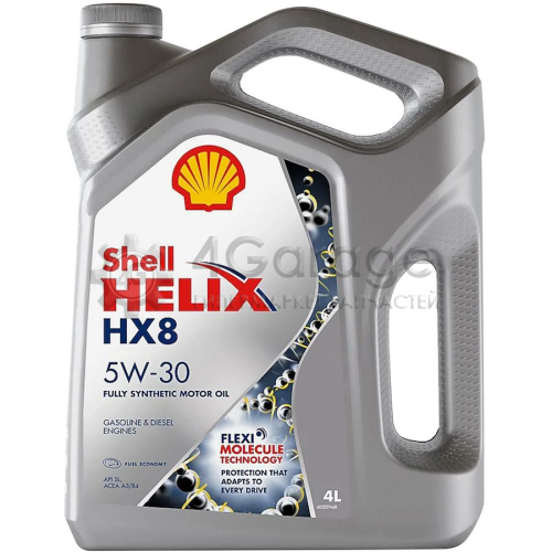 SHELL 550046364 Shell М/Масло Синтетика Shell Helix Hx8 5w 30 4l