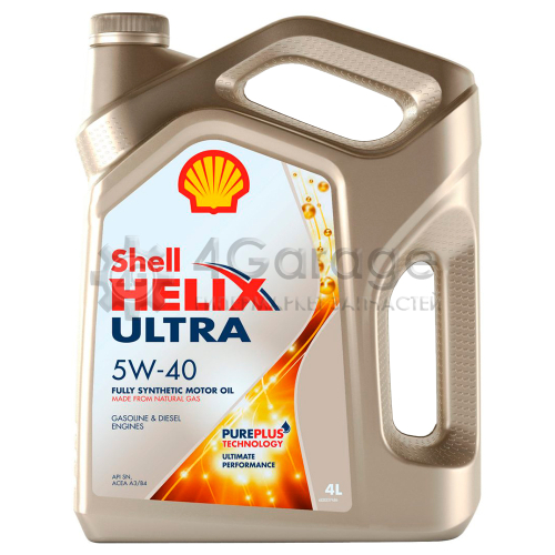 SHELL 550051593 Моторное масло Shell Helix Ultra Sn 5w40 Синтетическое 4 Л 550051593