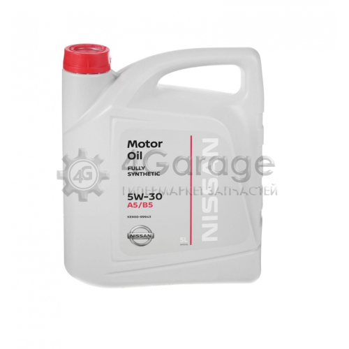 NISSAN/INFINITI KE90099943R Моторное масло NISSAN Motor Oil 5W30 синтетическое 5 л KE900 99943R