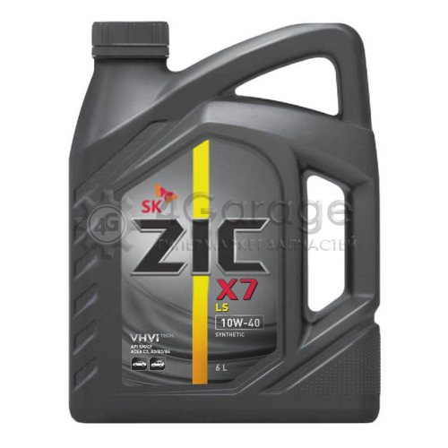 ZIC 172620 Моторное масло Zic X7 LS 10W 40 6л