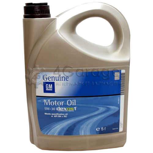 GM 95599877 Моторное масло General Motors Engine Oil Dexos1 5W 30 5л