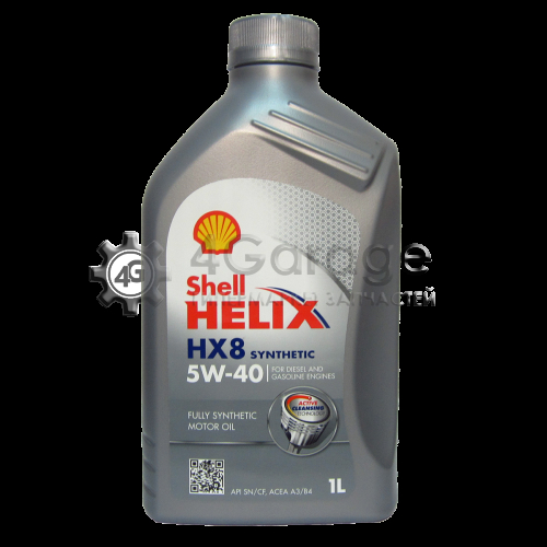 SHELL 550051580 Моторное масло Shell Helix Hx8 Sn 5w40 Синтетическое 1 Л 550051580