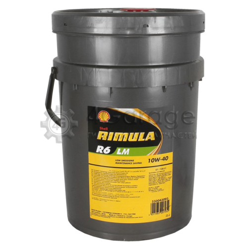 Моторное масло Shell Rimula R6 Lm 10w40 Синтетическое 20 Л 550044858 SHELL 550044858 в Ростове-на-Дону