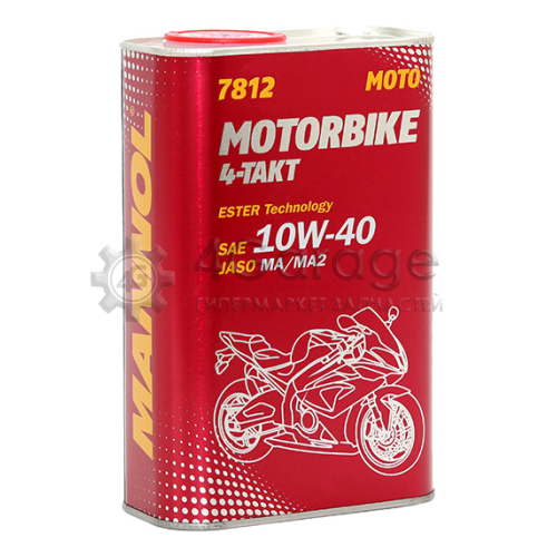 Моторное масло Mannol 4 Takt Motorbike 10W 40 1 л MANNOL 1962 в Ростове-на-Дону