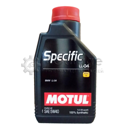 MOTUL 101272 Моторное масло Motul Specific SAE 5W 40 1л