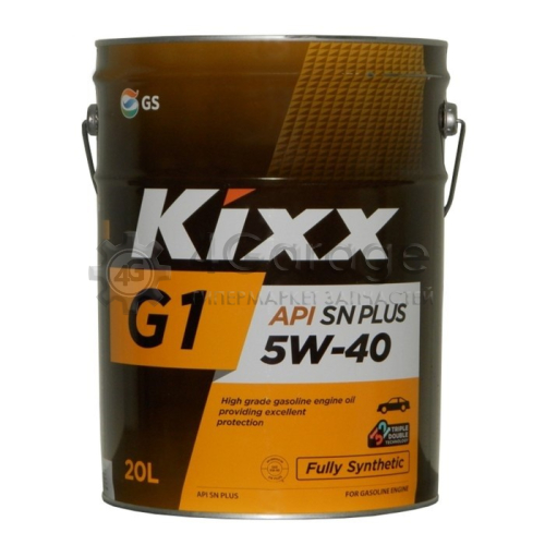 KIXX L2102P20E1 Моторное масло G1 SN Plus 5W40 синт.20л KIXX