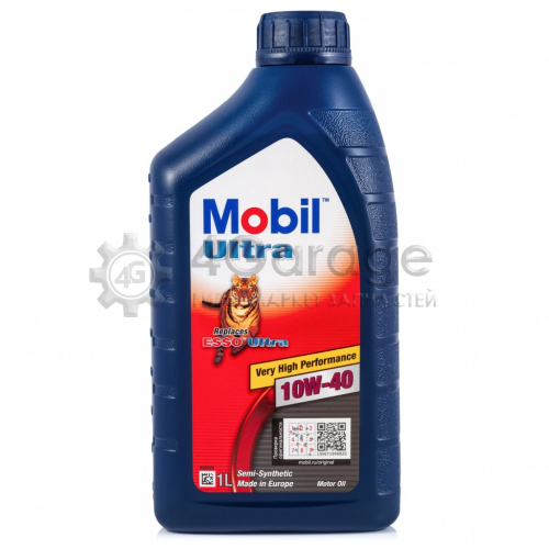 MOBIL 152625 Моторное масло MOBIL Ultra 10W40 полусинтетическое 1 л 152625