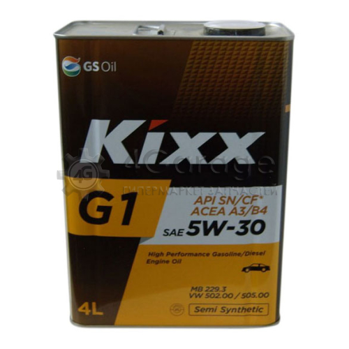 KIXX L531044TE1 Моторное масло Kixx G1 5W-30 4л