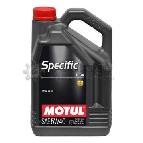 MOTUL 101274 Моторное масло Motul Specific LL 04 5w 40 5л