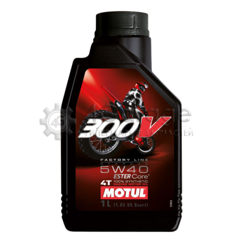 MOTUL 104134 Моторное масло Motul 300V 4T Factory Line Off Road 5W 40 1л