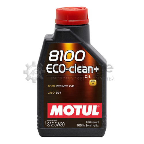 MOTUL 101580 Моторное масло Motul 8100 Eco clean+ 5W 30 1л