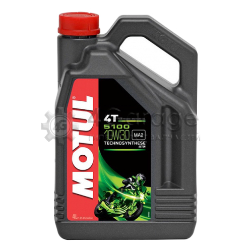 MOTUL 104063 Моторное масло Motul 5100 4T 10W 30 4л