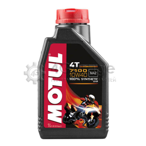 MOTUL 104091 Моторное масло Motul 7100 4T 10W 40 1л