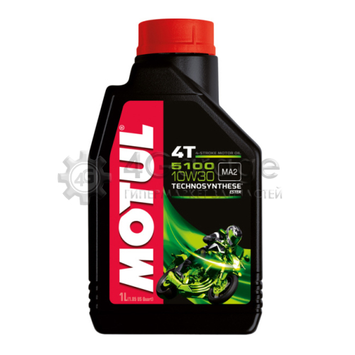 MOTUL 104062 Моторное масло Motul 5100 4T 10W 30 1л