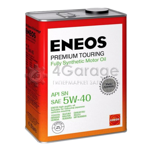 ENEOS 8809478942162 Моторное масло Eneos Premium Touring SN 5W 40 4л