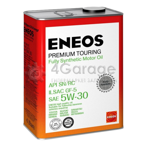 ENEOS 8809478942216 Моторное масло Eneos Premium Touring SN 5W 30 4л