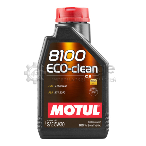 MOTUL 101542 Моторное масло Motul 8100 Eco clean 5w 30 1л