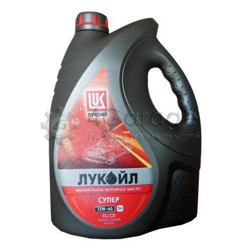 LUKOIL 19196 Моторное масло Lukoil Супер SG/CD 15W 40 5л