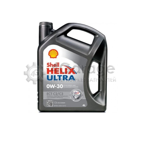 SHELL 550046375 Моторное масло Shell Синтетика Shell Helix Ultra Ect C2/C3 0w 30 4l