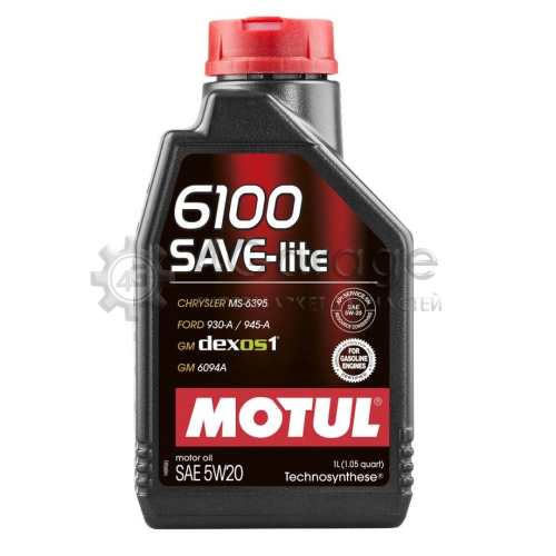 MOTUL 108009 Моторное масло Motul 6100 SAVE lite 5W 20 1л