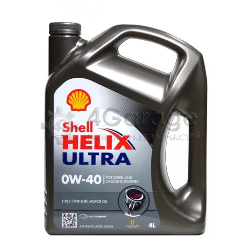 SHELL 550051578 Моторное масло Shell Синтетика Shell Helix Ultra 0w 40 4l